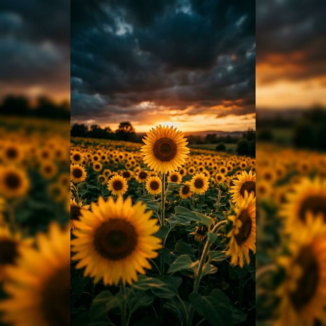 Campo de girasoles