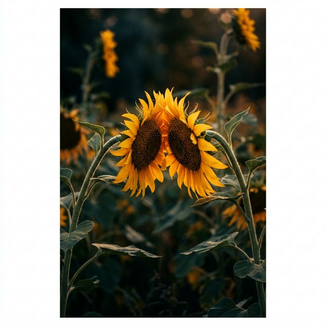 Dos girasoles